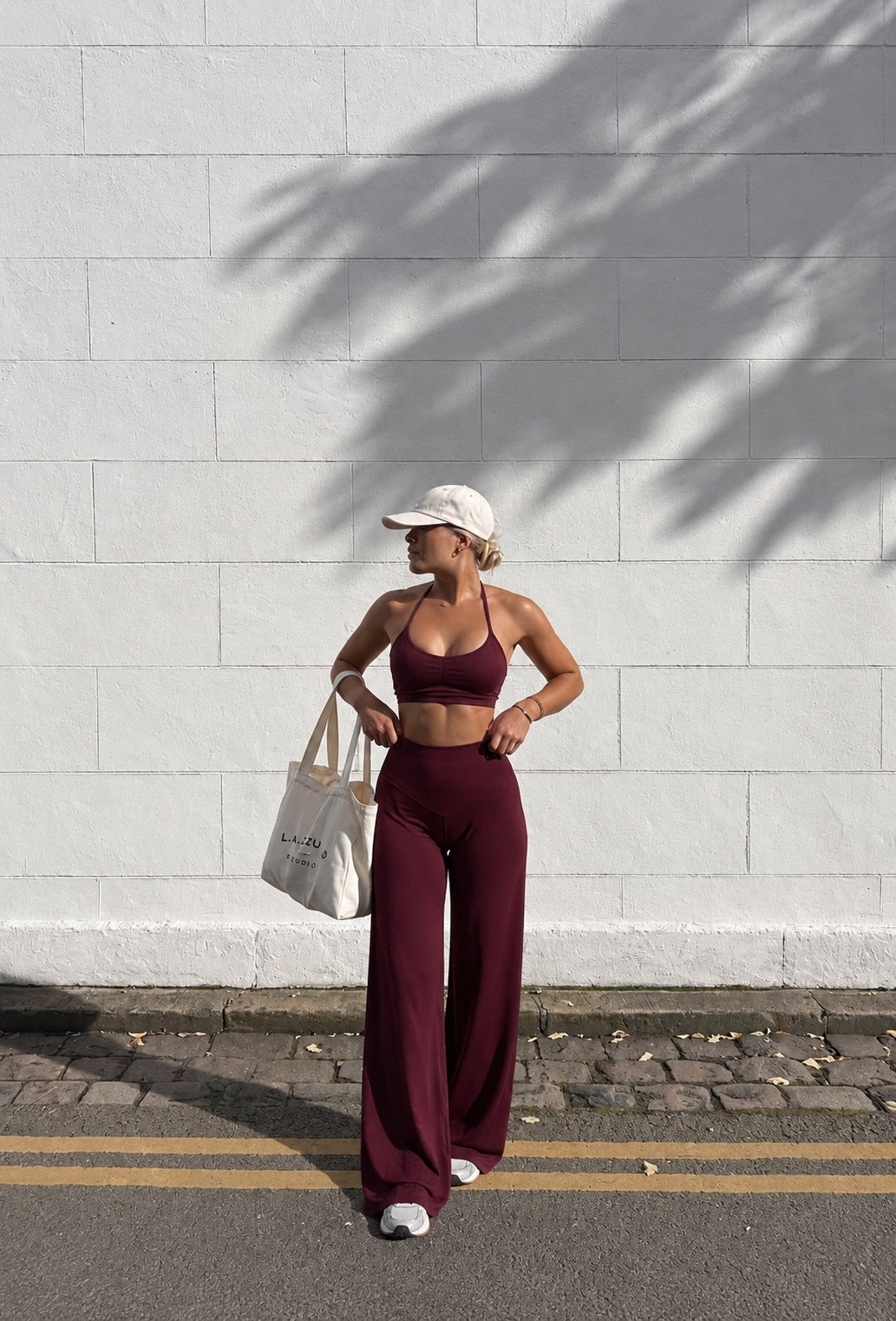 LAVIC Flow Pants in Ruby Wine
